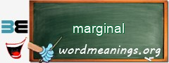 WordMeaning blackboard for marginal